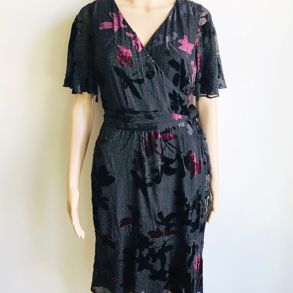 oleander pink tea length dress